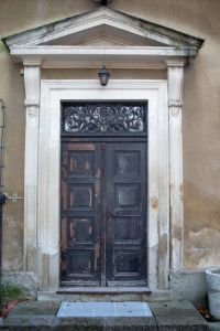 Tür Schloss Cotta vor der Restaurierung